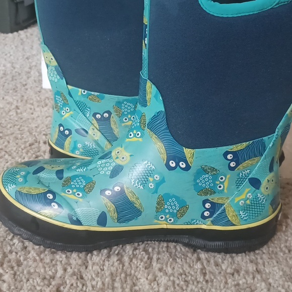 Bogs children's winter boots classic owls size 4 women's size 6 - Picture 4 of 8
